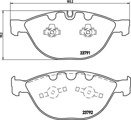 Brembo P 06 047 - Bremžu uzliku kompl., Disku bremzes ps1.lv