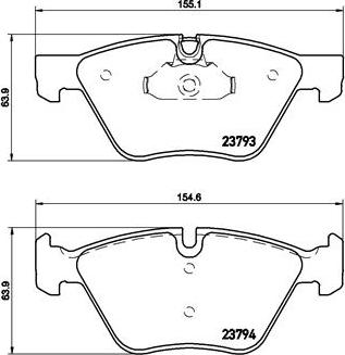 Brembo P 06 057X - Bremžu uzliku kompl., Disku bremzes ps1.lv