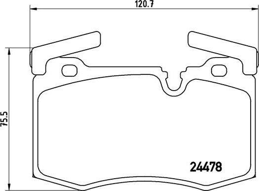 Brembo P 06 068 - Bremžu uzliku kompl., Disku bremzes ps1.lv