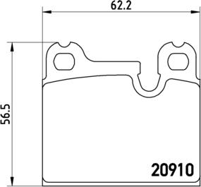 Brembo P 06 005 - Bremžu uzliku kompl., Disku bremzes ps1.lv