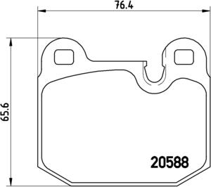 Brembo P 06 006 - Bremžu uzliku kompl., Disku bremzes ps1.lv