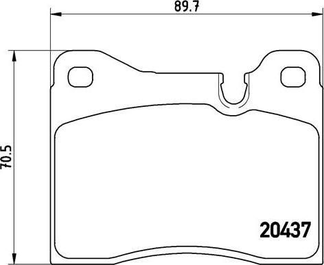 Brembo P 06 003 - Bremžu uzliku kompl., Disku bremzes ps1.lv