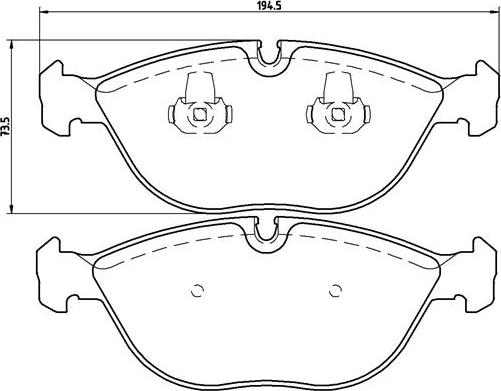 Brembo P 06 019 - Bremžu uzliku kompl., Disku bremzes ps1.lv