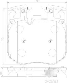 Brembo P06106N - Bremžu uzliku kompl., Disku bremzes ps1.lv