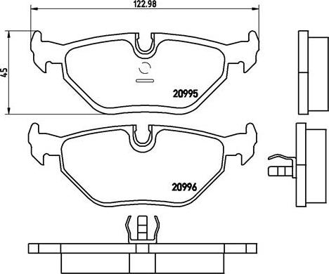 Brembo P 06 011 - Bremžu uzliku kompl., Disku bremzes ps1.lv