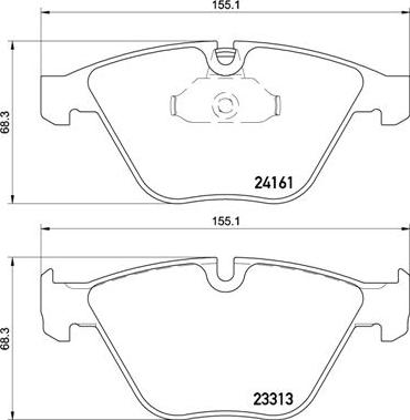 Brembo P 06 081 - Bremžu uzliku kompl., Disku bremzes ps1.lv