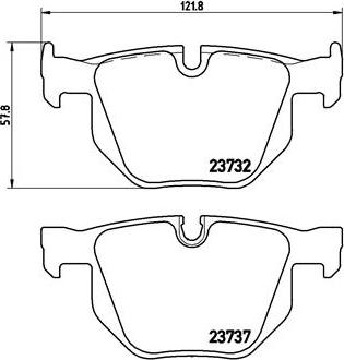 Brembo P 06 033 - Bremžu uzliku kompl., Disku bremzes ps1.lv