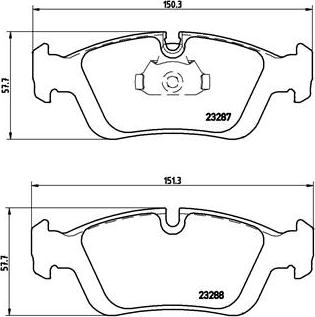 Brembo P 06 024 - Bremžu uzliku kompl., Disku bremzes ps1.lv