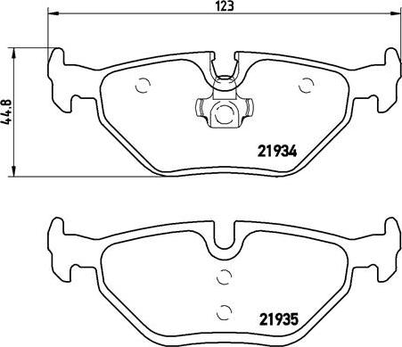 Brembo P 06 025 - Bremžu uzliku kompl., Disku bremzes ps1.lv