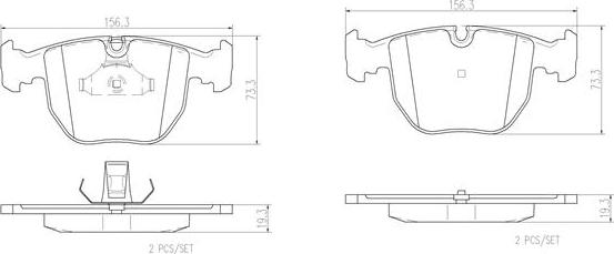 Brembo P06021N - Bremžu uzliku kompl., Disku bremzes ps1.lv