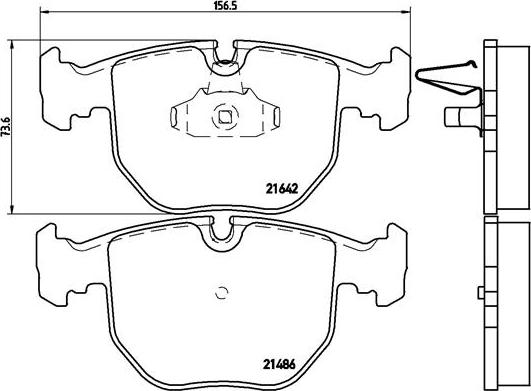 Brembo P 06 021 - Bremžu uzliku kompl., Disku bremzes ps1.lv