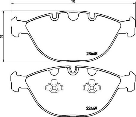 Brembo P 06 028 - Bremžu uzliku kompl., Disku bremzes ps1.lv