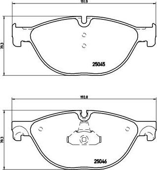 Brembo P 06 076 - Bremžu uzliku kompl., Disku bremzes ps1.lv