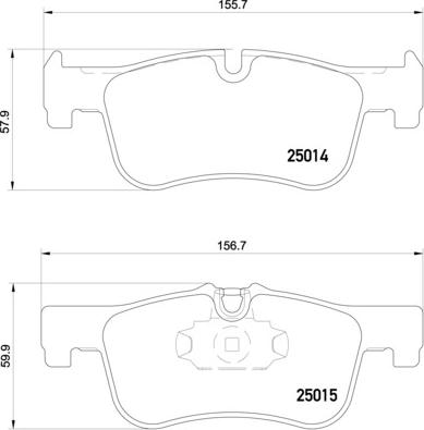 Brembo P 06 078 - Bremžu uzliku kompl., Disku bremzes ps1.lv