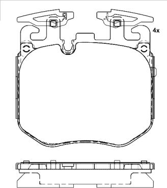 Brembo P 06 106 - Bremžu uzliku kompl., Disku bremzes ps1.lv