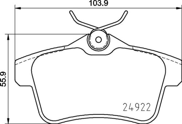 Brembo P 06 102 - Bremžu uzliku kompl., Disku bremzes ps1.lv