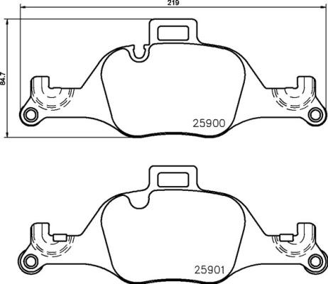 Brembo P 06 107 - Bremžu uzliku kompl., Disku bremzes ps1.lv