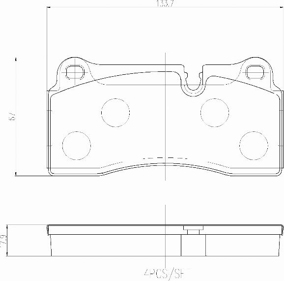 Brembo P06111N - Bremžu uzliku kompl., Disku bremzes ps1.lv