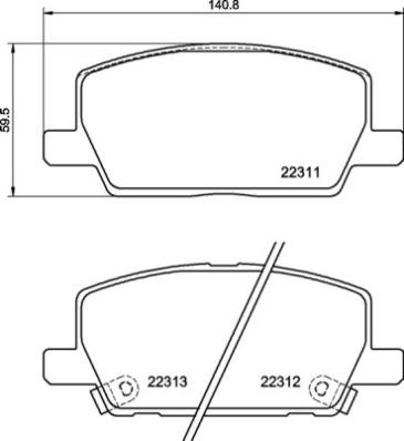 Brembo P 07 012 - Bremžu uzliku kompl., Disku bremzes ps1.lv