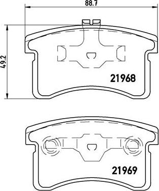 Brembo P 16 006 - Bremžu uzliku kompl., Disku bremzes ps1.lv