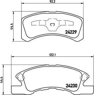 Brembo P 16 011 - Bremžu uzliku kompl., Disku bremzes ps1.lv