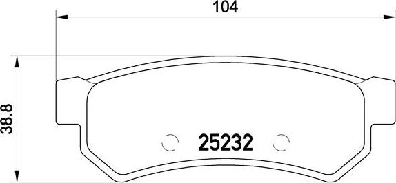 Brembo P 10 053 - Bremžu uzliku kompl., Disku bremzes ps1.lv