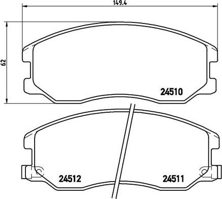 Valeo 606453 - Bremžu uzliku kompl., Disku bremzes ps1.lv