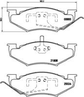 Brembo P 11 005 - Bremžu uzliku kompl., Disku bremzes ps1.lv