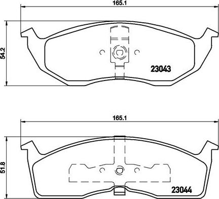 Brembo P 11 008 - Bremžu uzliku kompl., Disku bremzes ps1.lv