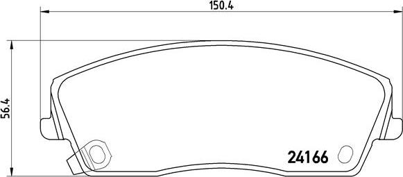 Brembo P 11 019 - Bremžu uzliku kompl., Disku bremzes ps1.lv