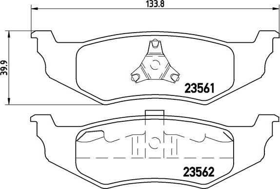 Brembo P 11 010 - Bremžu uzliku kompl., Disku bremzes ps1.lv