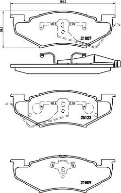 Brembo P 11 020 - Bremžu uzliku kompl., Disku bremzes ps1.lv