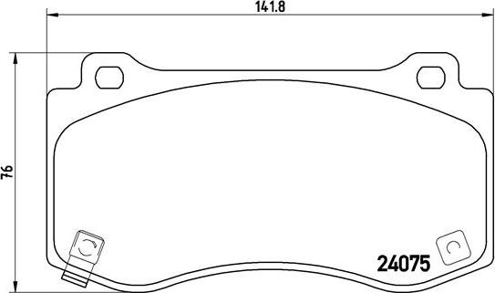 Brembo P 11 023 - Bremžu uzliku kompl., Disku bremzes ps1.lv