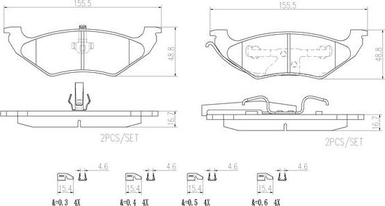 Brembo P11027N - Bremžu uzliku kompl., Disku bremzes ps1.lv