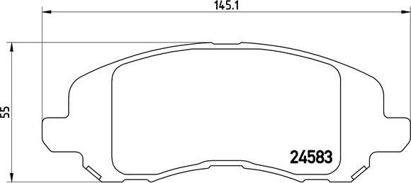 Brembo P 18 001 - Bremžu uzliku kompl., Disku bremzes ps1.lv