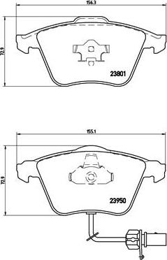 Brembo P 85 097 - Bremžu uzliku kompl., Disku bremzes ps1.lv