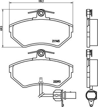 Brembo P 85 044 - Bremžu uzliku kompl., Disku bremzes ps1.lv