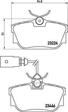 Brembo P 85 046 - Bremžu uzliku kompl., Disku bremzes ps1.lv