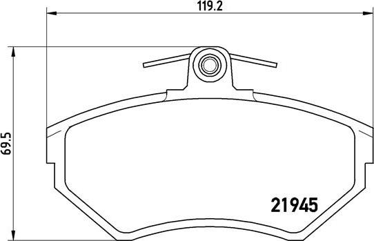 Brembo P 85 042 - Bremžu uzliku kompl., Disku bremzes ps1.lv