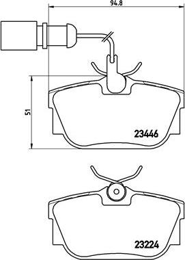 Brembo P 85 059 - Bremžu uzliku kompl., Disku bremzes ps1.lv