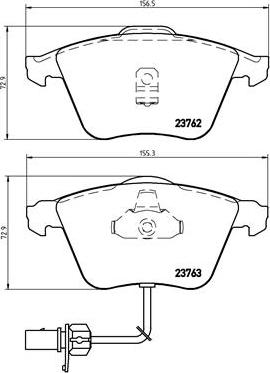 Brembo P 85 056 - Bremžu uzliku kompl., Disku bremzes ps1.lv