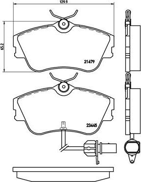 Brembo P 85 050 - Bremžu uzliku kompl., Disku bremzes ps1.lv