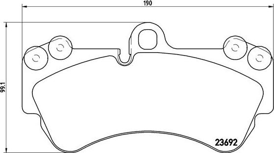 Brembo P 85 069 - Bremžu uzliku kompl., Disku bremzes ps1.lv