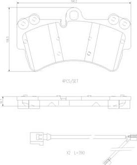 Brembo P85065N - Bremžu uzliku kompl., Disku bremzes ps1.lv