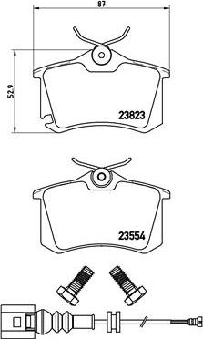 Brembo P 85 066 - Bremžu uzliku kompl., Disku bremzes ps1.lv