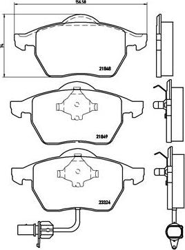 Brembo P 85 060 - Bremžu uzliku kompl., Disku bremzes ps1.lv