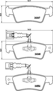 Brembo P 85 068 - Bremžu uzliku kompl., Disku bremzes ps1.lv