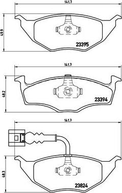 Brembo P 85 063 - Bremžu uzliku kompl., Disku bremzes ps1.lv