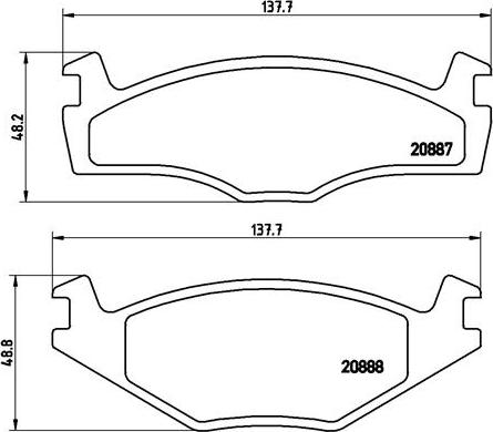 Brembo P 85 005 - Bremžu uzliku kompl., Disku bremzes ps1.lv