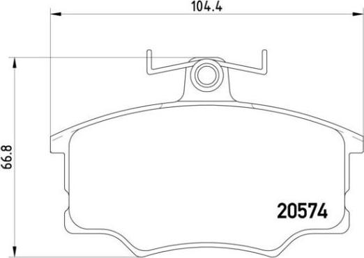 Brembo P 85 010 - Bremžu uzliku kompl., Disku bremzes ps1.lv